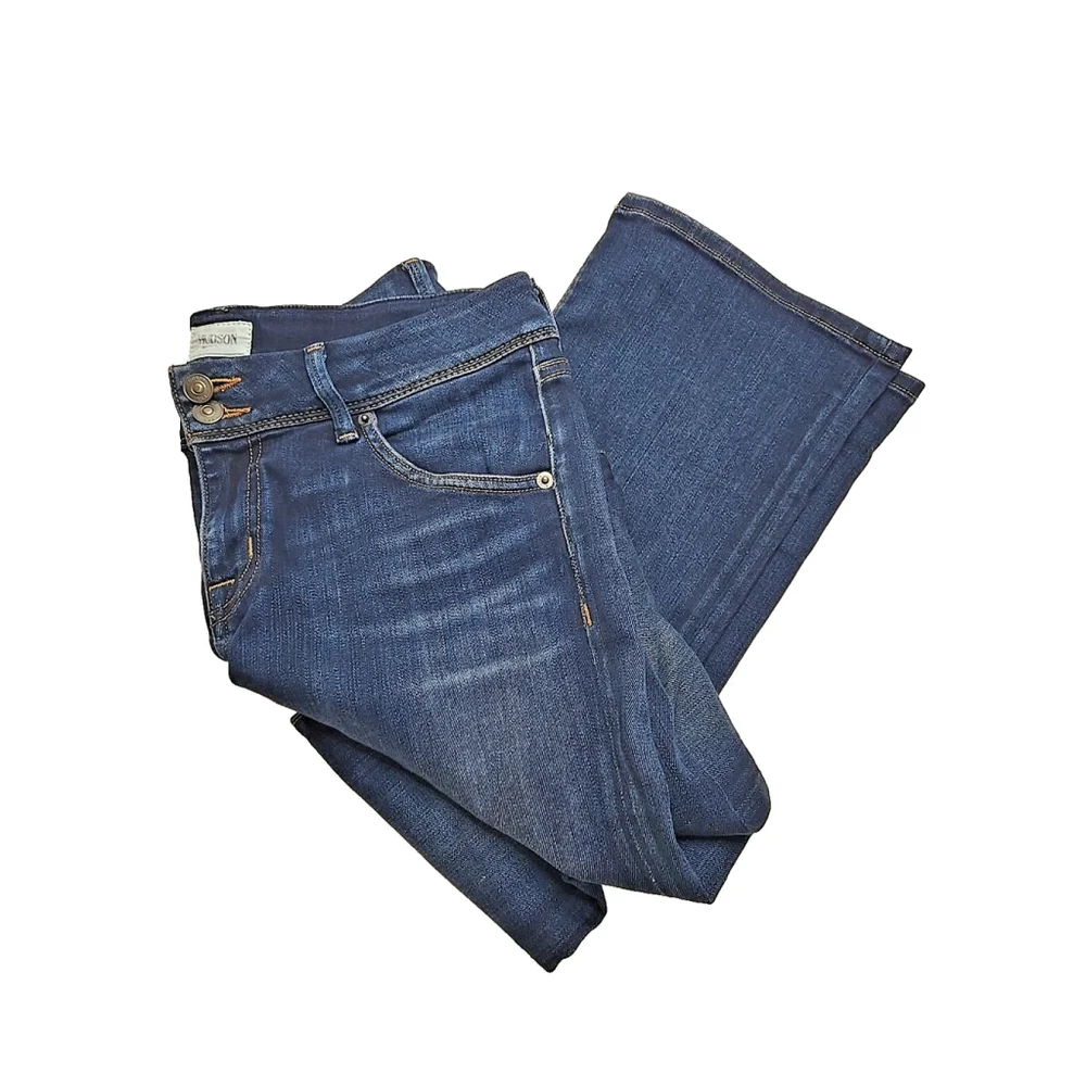 Hudson Beth Baby Boot Jeans Size 30 Stretch Denim Low Rise Bootcut Blue - Picture 11 of 11